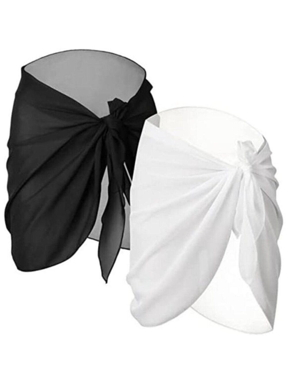 2 Pieces Sarong Coverups for Women Bathing Suit Wrap